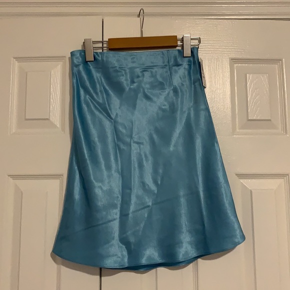 NWT Babaton Aqua Mini Slip Skirt - Picture 7 of 8